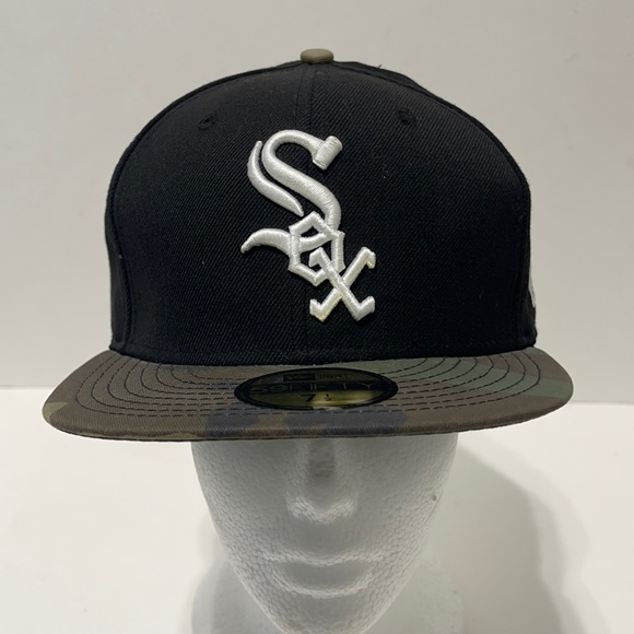 Casquette New Era 59Fifty Chicago White Sox - Taille 7 5/8 - Blanche - Occasion